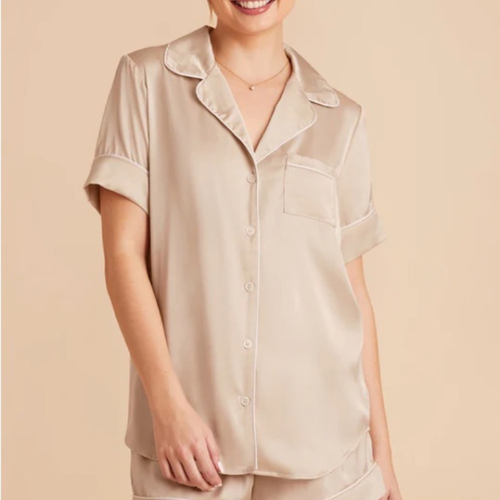 Bridy Grey Satin Pajamas